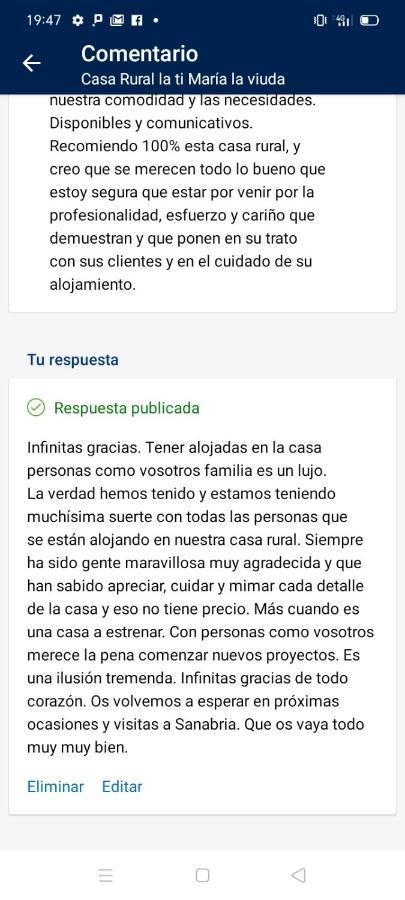 Casa La Ti Maria La Viuda * Riego de Lomba